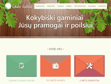 Tablet Screenshot of laukokubilai.lt